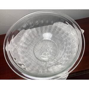 vintage Clear ribbed Pyrex mixing bowl